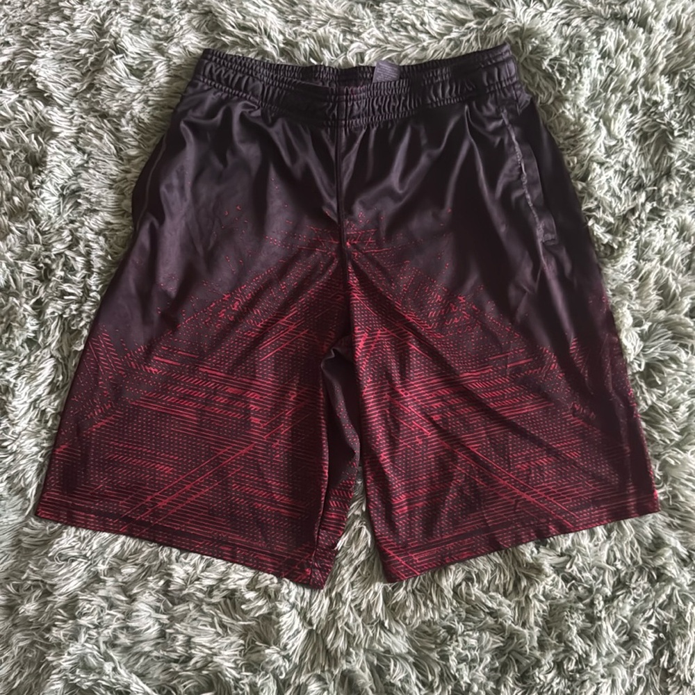 Champion Boys XL Basketball Shorts, Red/Black